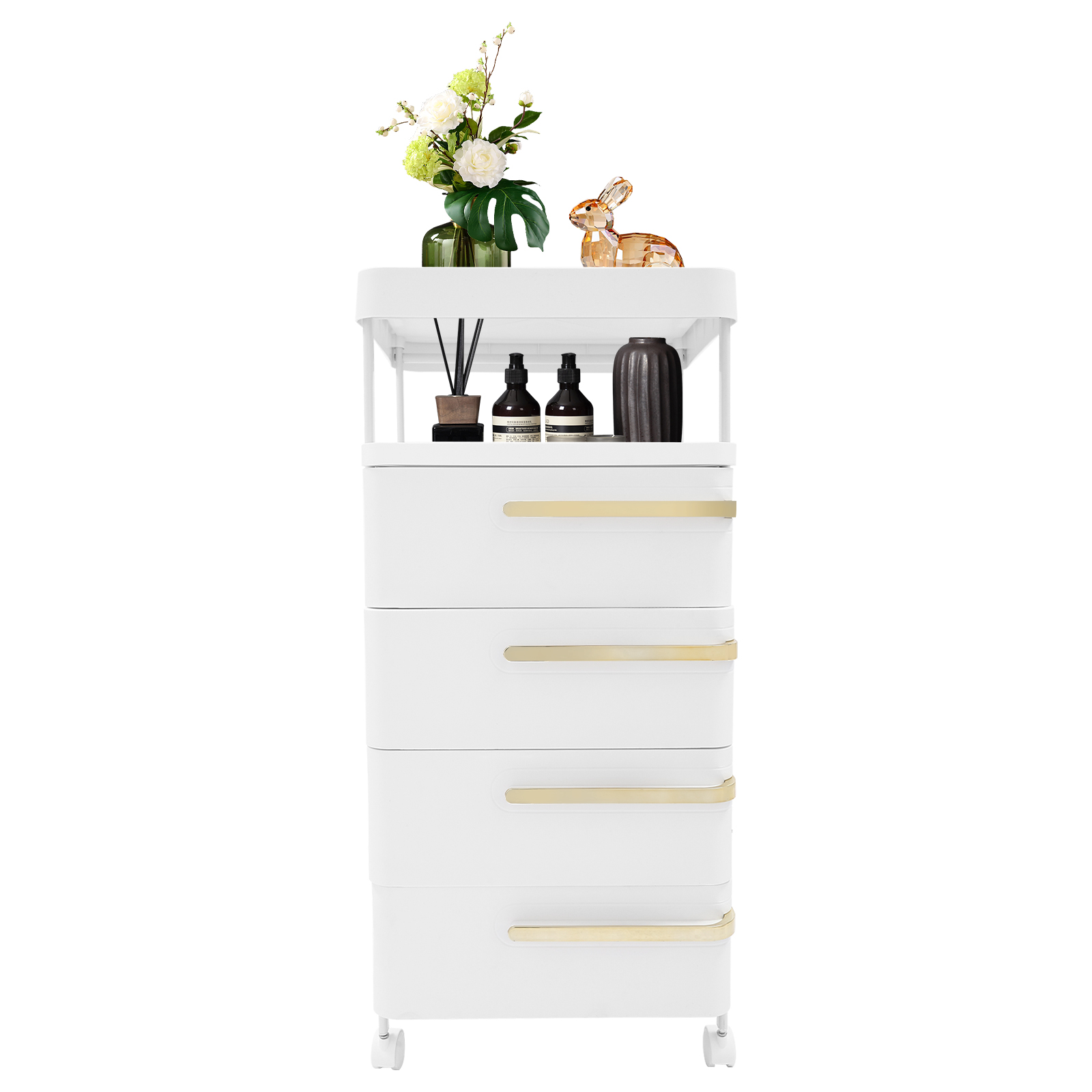 CNCEST 4 Drawers Vertical Nightstand Mobile Nightstand Filing Cabinet Nightstand CNCEST 4 Drawers Vertical Nightstand Mobile Nightstand Filing Cabinet Nightstand