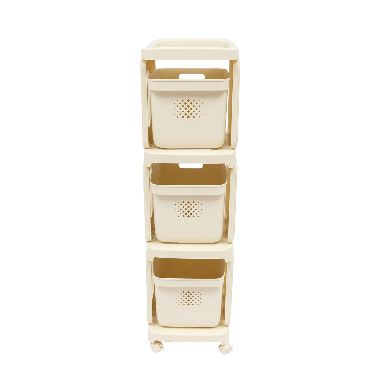 Office Trolley, Rolling Storage Cart, Plastic Rolling Storage Cart, 38*32*117cm, Cream White Office Trolley, Rolling Storage Cart, Plastic Rolling Storage Cart, 38*32*117cm, Cream White
