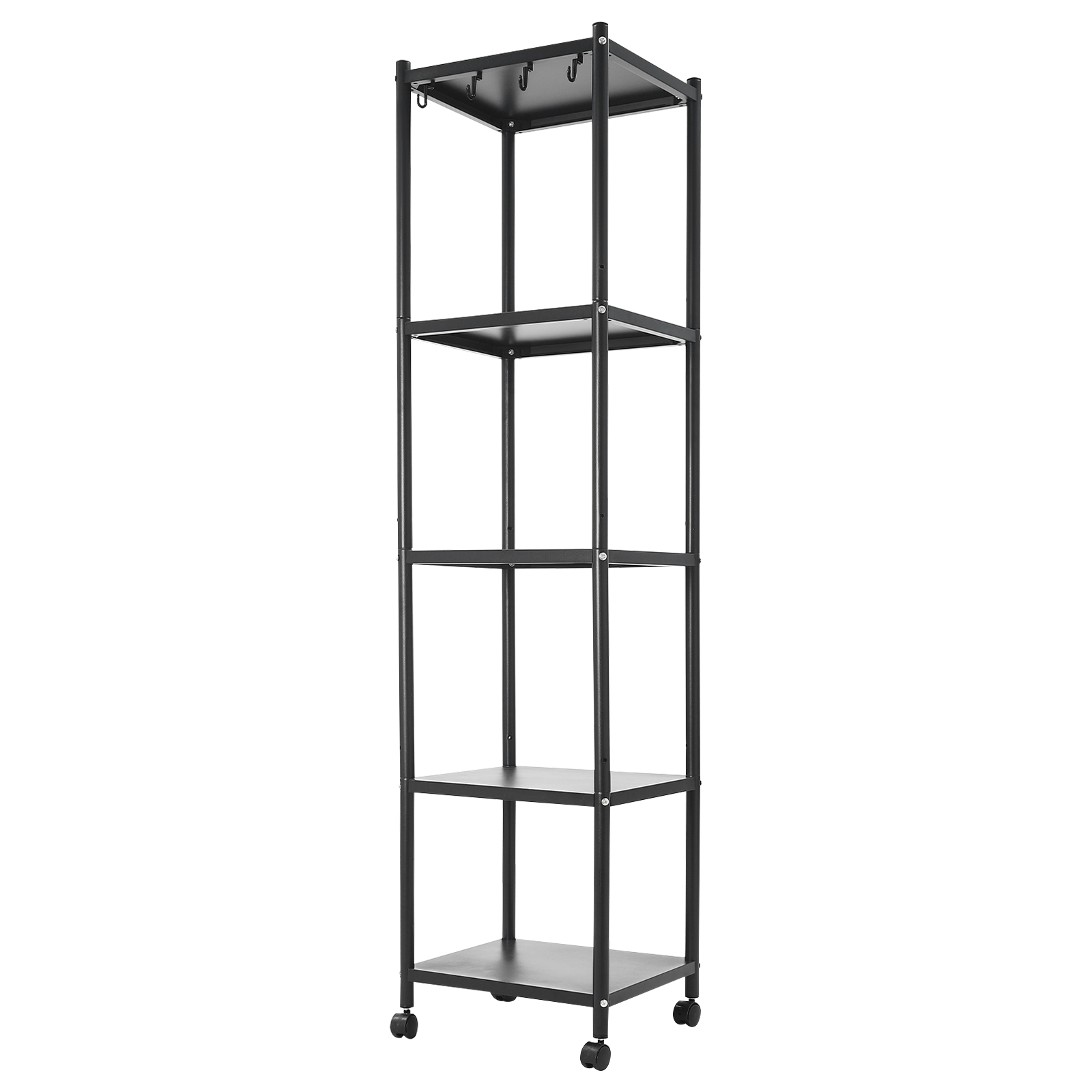 5-layer movable kitchen storage