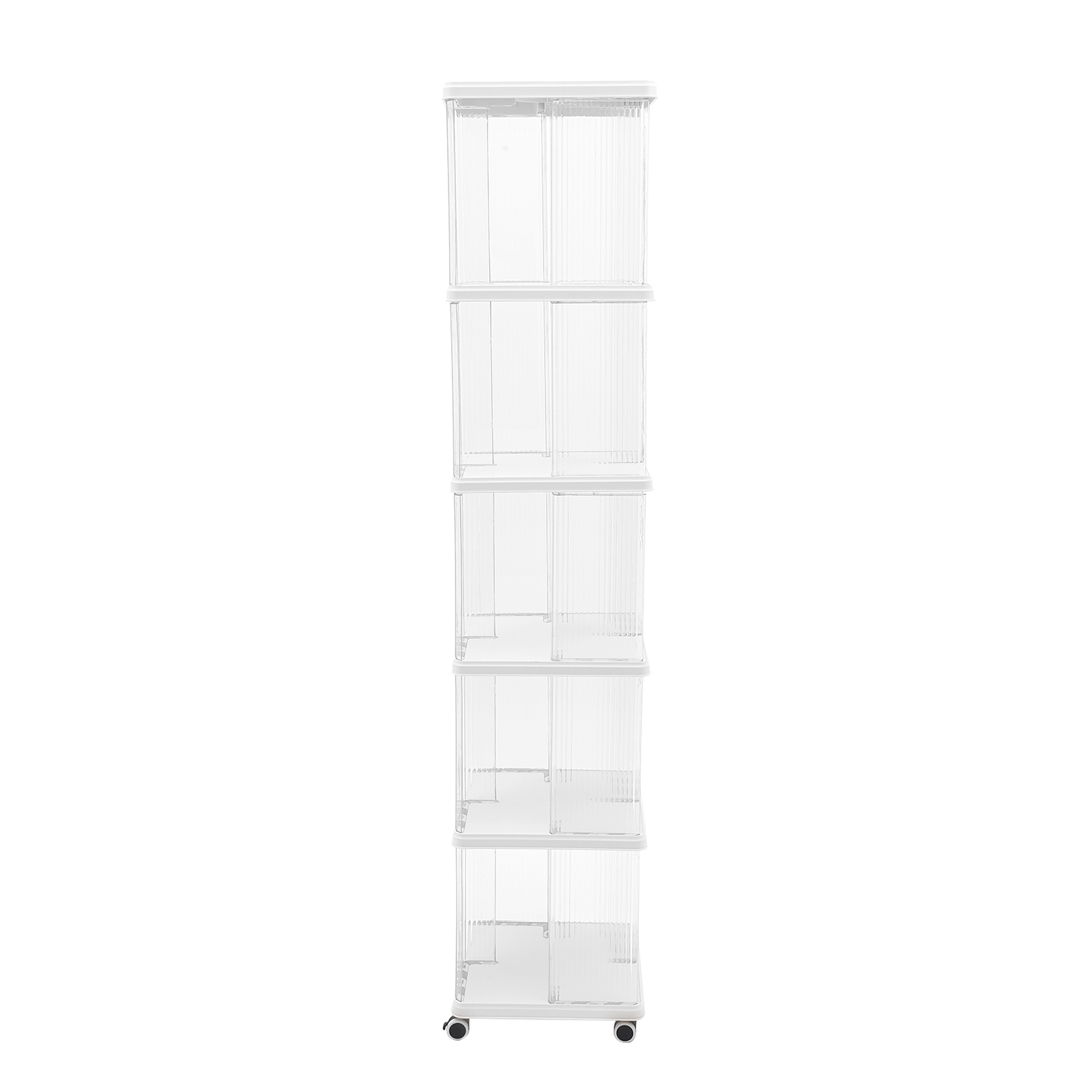Bookshelf-36*36*171.5cm-five-layer silent universal wheels