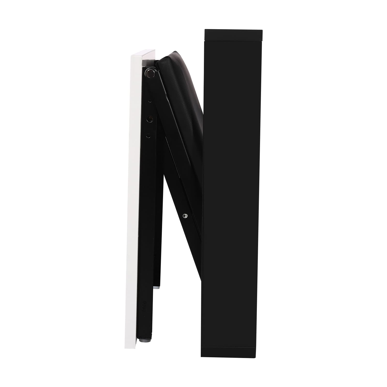 Foldable Wall Stool, Shoe Changing Stool, Ultra Thin Folding Chair - Black and White Foldable Wall Stool, Shoe Changing Stool, Ultra Thin Folding Chair - Black and White
