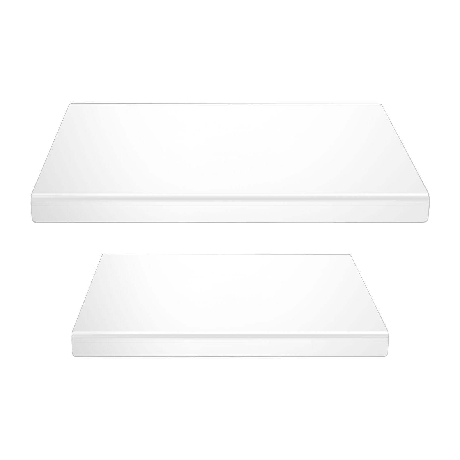 2pcs Acrylic Kitchen Cutting Board, Transparent Cutting Board, Transparent Countertop Board, 60.96*45.72 cm