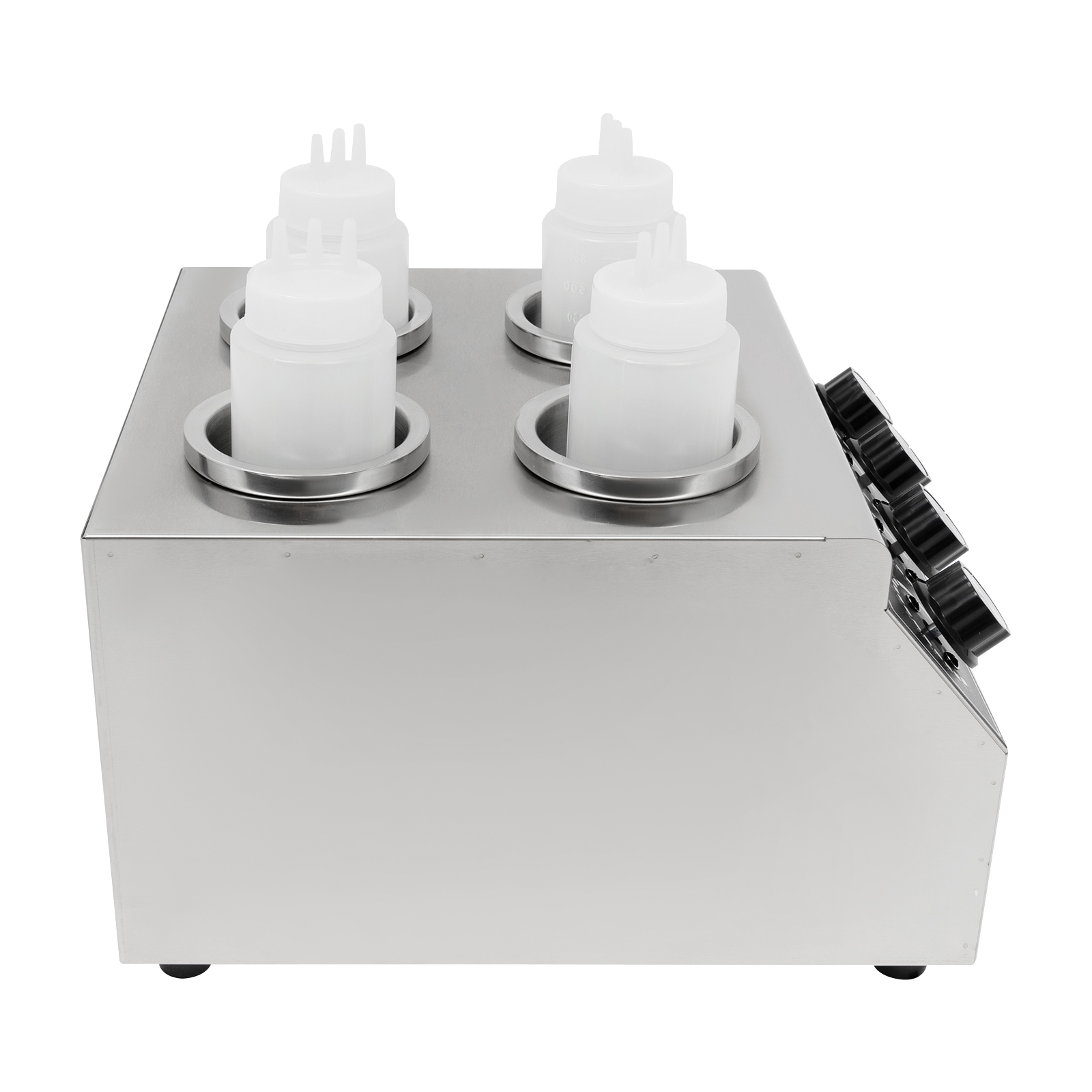 Electric sauce warmer, stainless steel sauce warmer, sauce warmer with squeeze bottle Electric sauce warmer, stainless steel sauce warmer, sauce warmer with squeeze bottle
