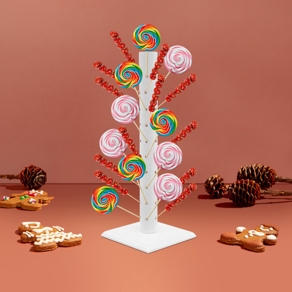 White Lollipop Holder, Cake Pop Stand made of Wood, Lollipop Holder made of Wood