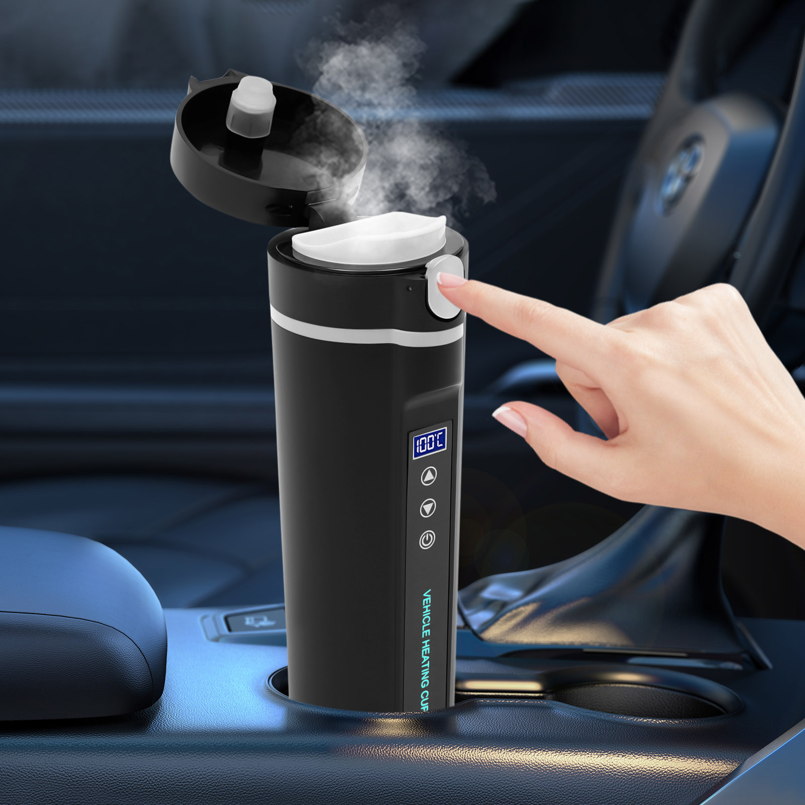 Temperature Hot Water Pot For Car 12 V Portable Electric Kettle
