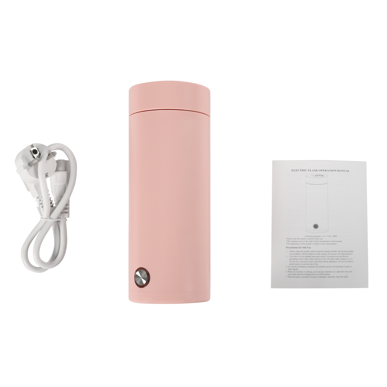 Small Portable Kettle, 400ml Travel Kettle, Small Portable Electric Kettle, Mini Electric Kettle for Tea, Milk, Coffee, Pink