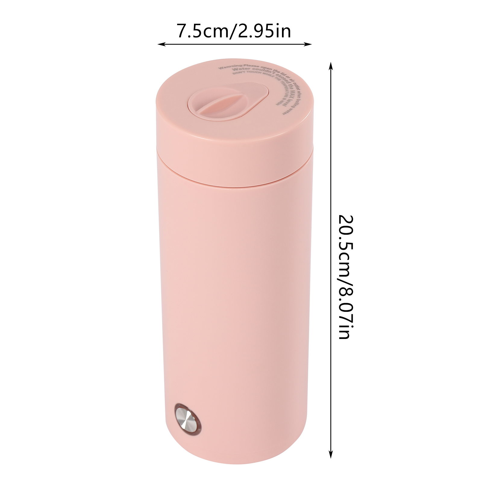 Small Portable Kettle, 400ml Travel Kettle, Small Portable Electric Kettle, Mini Electric Kettle for Tea, Milk, Coffee, Pink