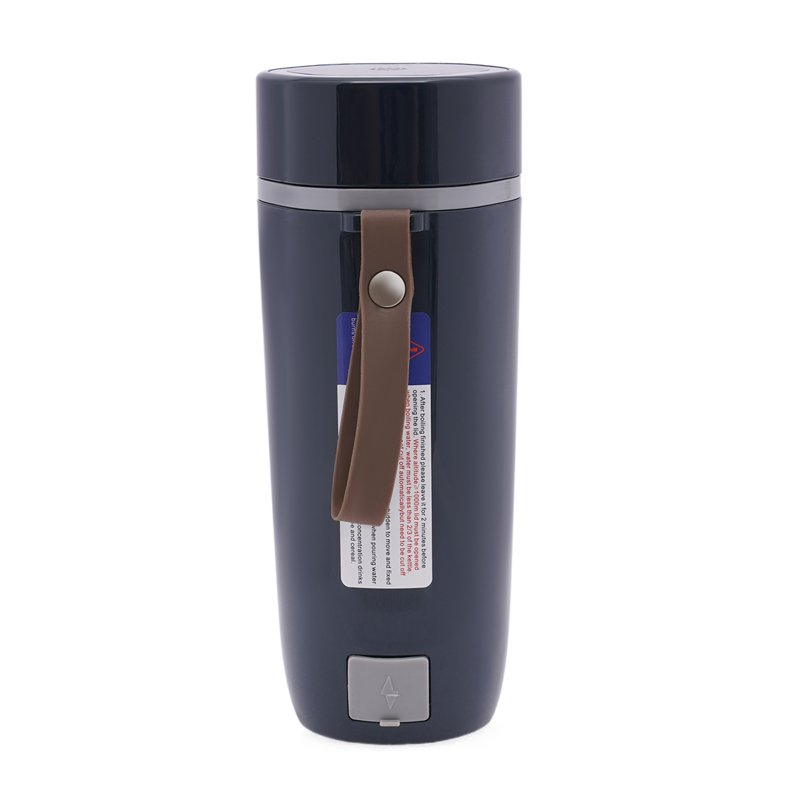Portable Electric Kettle Travel Boiler 220v 350ml Fast Boiler Double Stainless Steel Thermos For Milk Coffee And Tea 300w Black