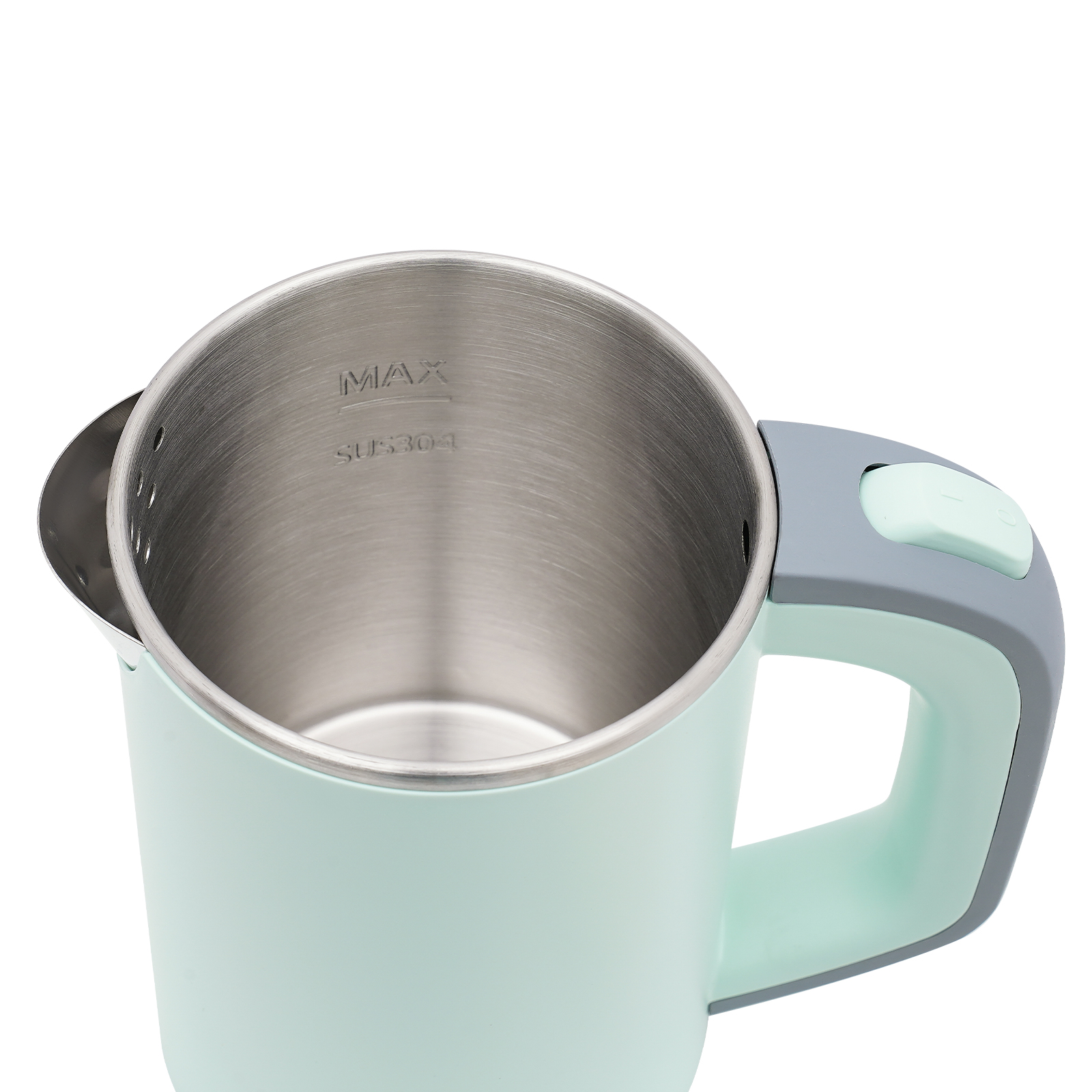 800ML Travel Kettle, Portable Kettle Mini Kettle, Stainless Steel Travel Kettle (Green)