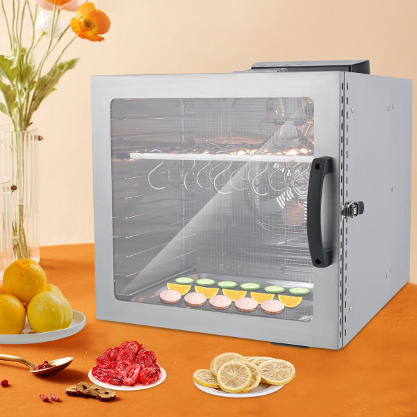 Food Dehydrator, Drying Cabinet, Stainless Steel Food Dehydrator for Beef Steaks, Sausages, Jerky