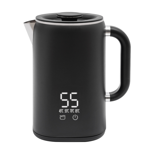 Electric kettle, Electric kettle for boiling water, Capacity: 1.7L, 1500W, 21*14.5*23cm, Black