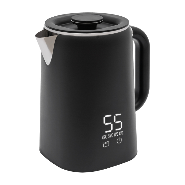 Electric kettle, Electric kettle for boiling water, Capacity: 1.7L, 1500W, 21*14.5*23cm, Black