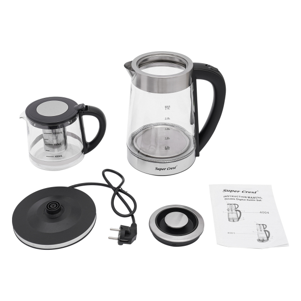 Electric Glass Kettle Portable Hot Water Kettle Electric Kettle And Teapot For Steeping Loose Tea Leaves Or Tea Bags 1800w