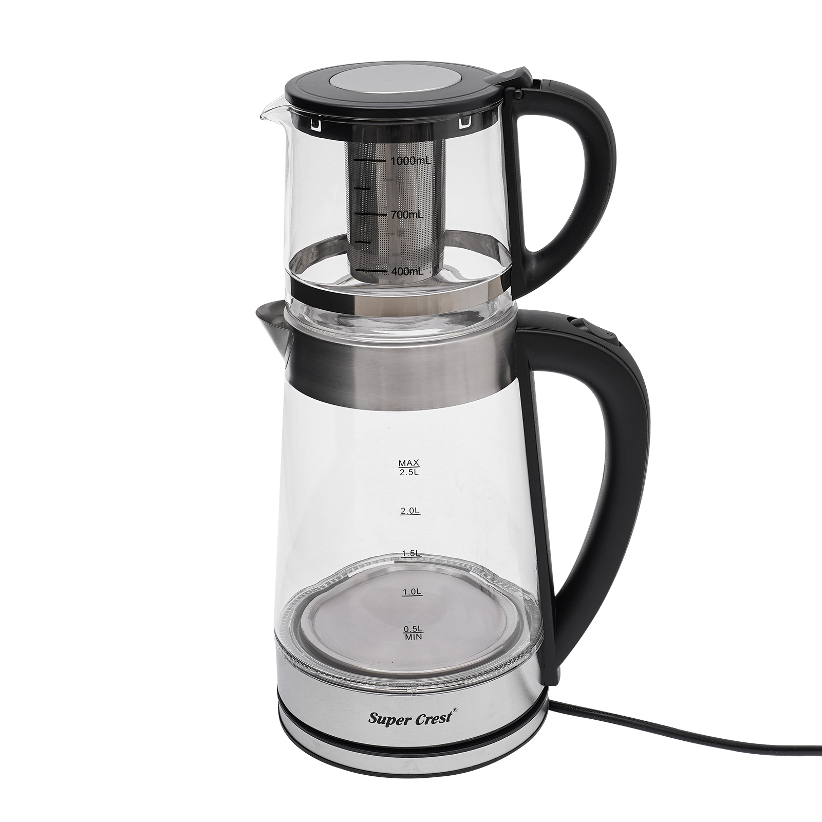 Electric Glass Kettle Portable Hot Water Kettle Electric Kettle And Teapot For Steeping Loose Tea Leaves Or Tea Bags 1800w