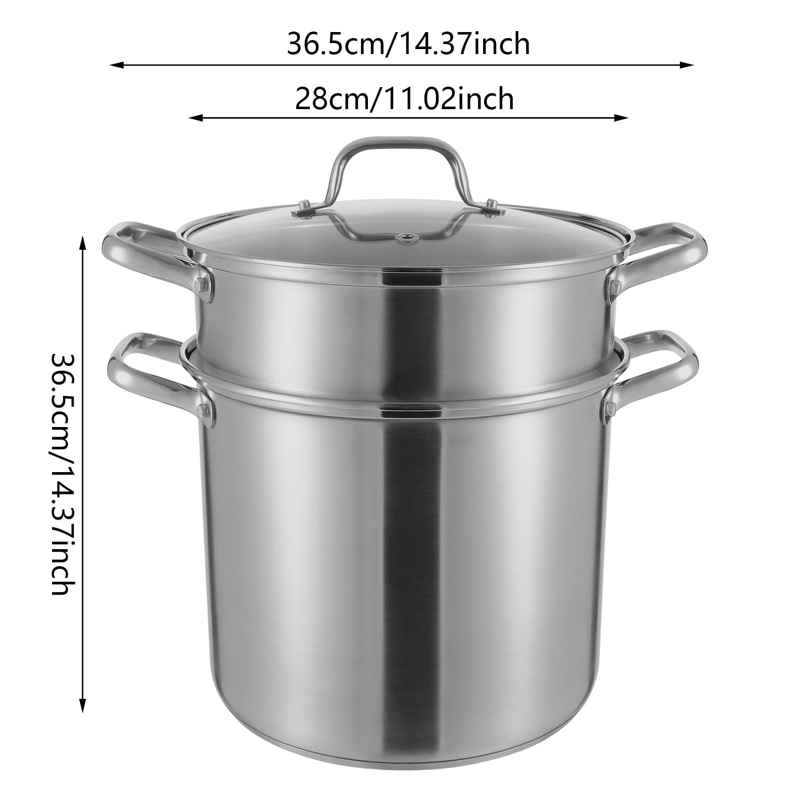 28cm kitchen cooking pot (double layer + frying basket) Kochtopf, Kochtopf aus Edelstahl, Kochtopf mit Glasdeckel 28cm kitchen cooking pot (double layer + frying basket) Kochtopf, Kochtopf aus Edelstahl, Kochtopf mit Glasdeckel
