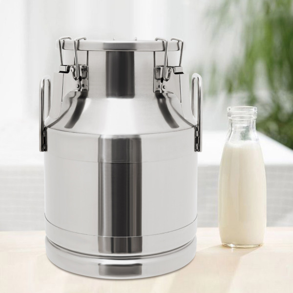 201 Stainless Steel Milk Jug Milk Can Sealed Bucket 201 Non-magnetic Stainless Steel For Canteen Breakfast Restaurant Dining Room Home