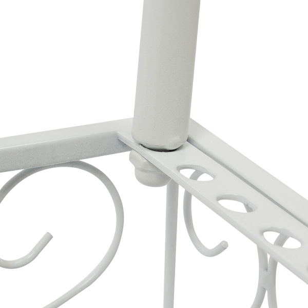 Wine Rack For Ceiling Installation Wine Rack With Glass Rack Hanging Wine Rack Suitable For Rooms With A Height Of 7.71-8.37 Feet White