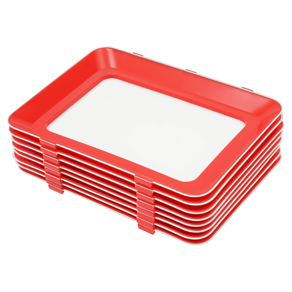 Food Preservation Tray Vacuum Seal Reusable and Stackable Food Storage Container (8 Pack)