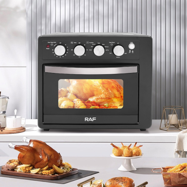 1700W Large Capacity Electric Oven Electric Oven&Air Fryer&Toaster Multifunctional Oven with Visual Door Anti-slip Feet for Baking Chicken Toast Pizza