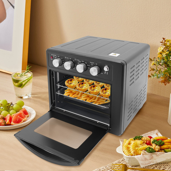 1700W Large Capacity Electric Oven Electric Oven&Air Fryer&Toaster Multifunctional Oven with Visual Door Anti-slip Feet for Baking Chicken Toast Pizza
