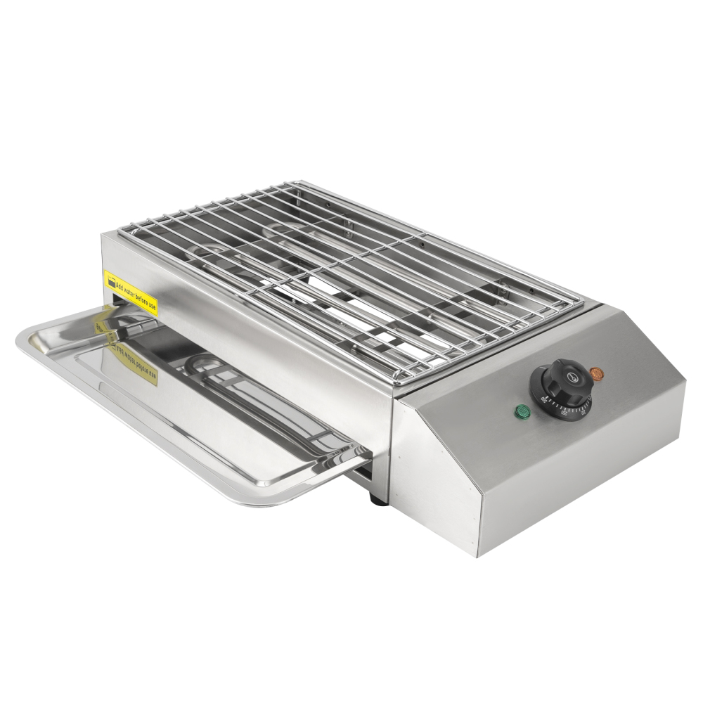 2.6KW Electric Barbecue Stove 220V Electric Barbecue Stove Adjustable Temperature 122°F to 572°F Electric Barbecue Stove for Grilling Picnics Parties