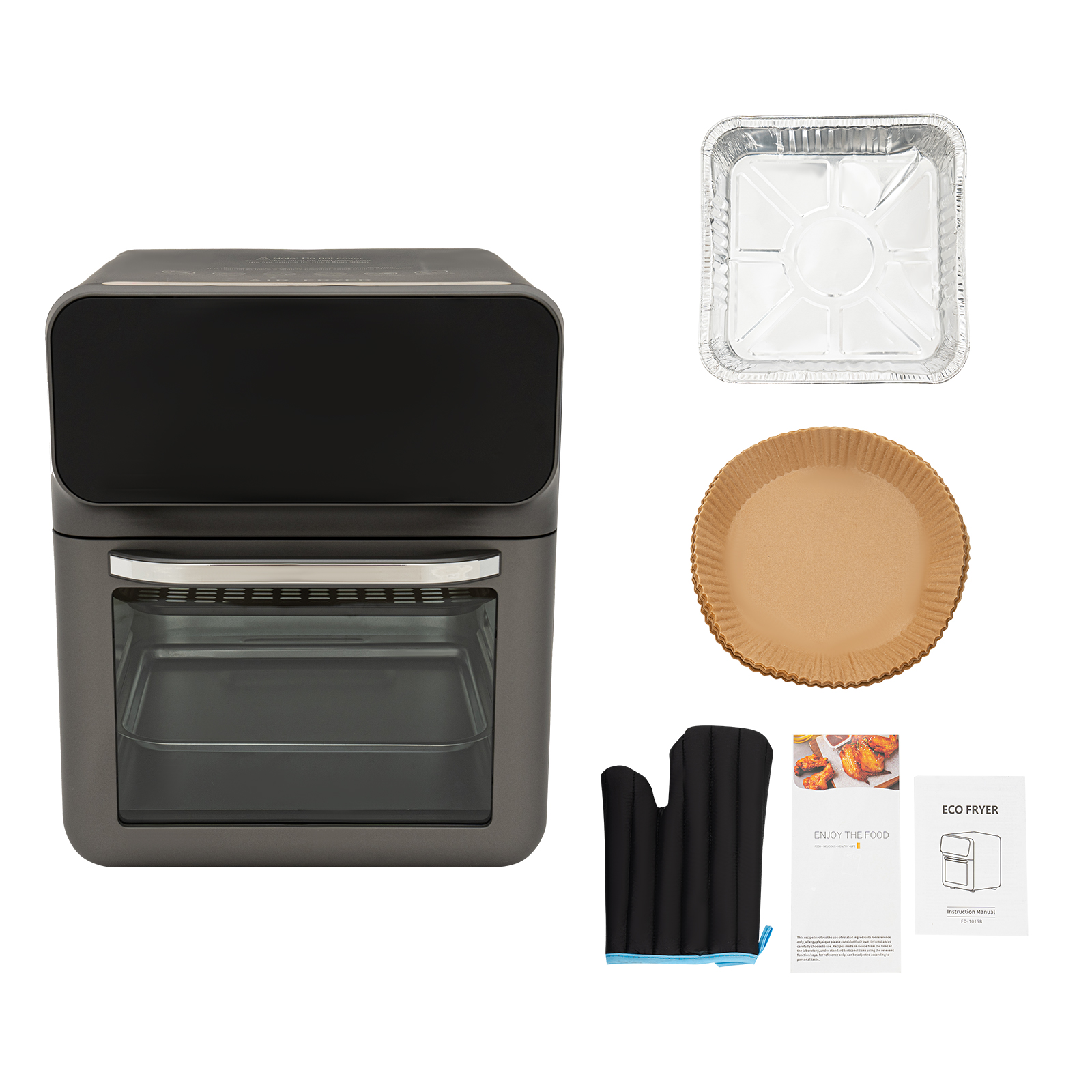 Electric Oven With LCD Touch Screen Oven With Visual Function Electric Oven For Thawing Baking And Grilling Various Delicacies 10.63*10.23*12.6in Black Electric Oven With LCD Touch Screen Oven With Visual Function Electric Oven For Thawing Baking And Grilling Various Delicacies 10.63*10.23*12.6in Black