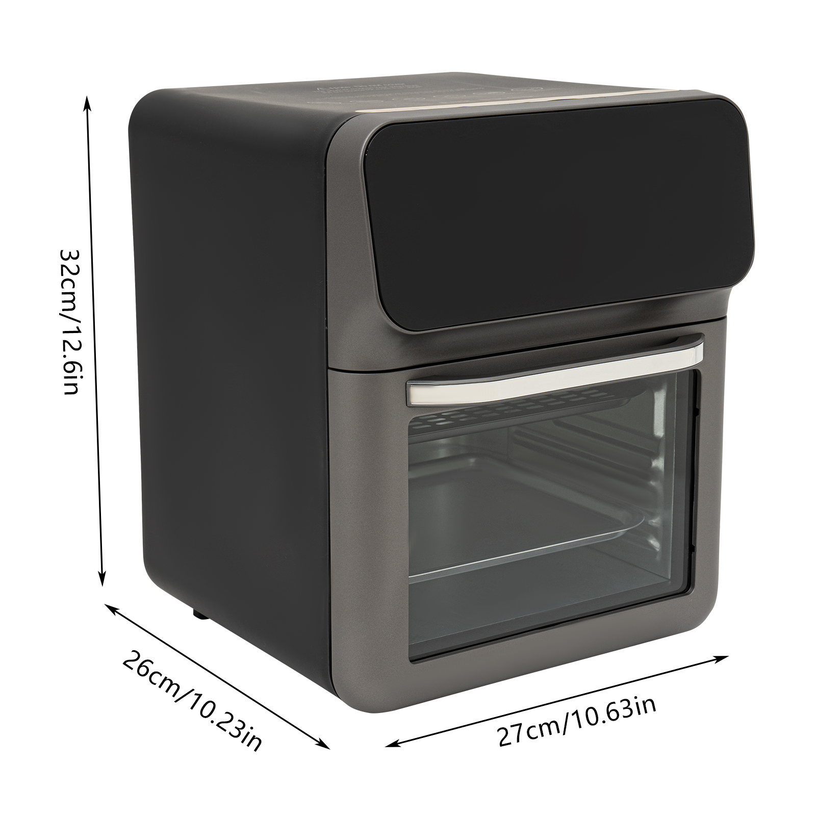 Electric Oven With LCD Touch Screen Oven With Visual Function Electric Oven For Thawing Baking And Grilling Various Delicacies 10.63*10.23*12.6in Black Electric Oven With LCD Touch Screen Oven With Visual Function Electric Oven For Thawing Baking And Grilling Various Delicacies 10.63*10.23*12.6in Black