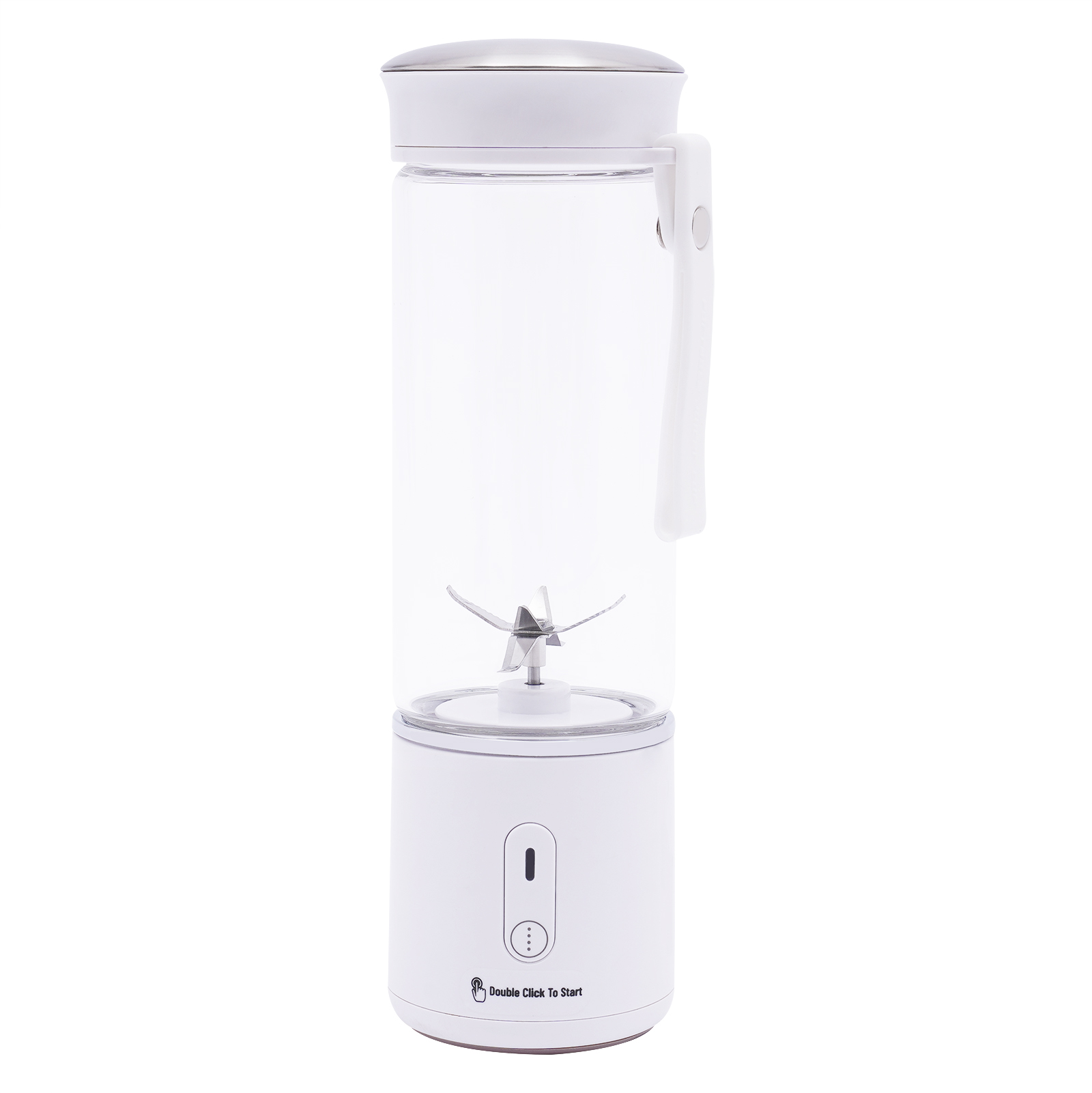 450 ml portable glass blender, 7.4 V motor, rechargeable USB mini blender, portable blender with six blades 450 ml portable glass blender, 7.4 V motor, rechargeable USB mini blender, portable blender with six blades