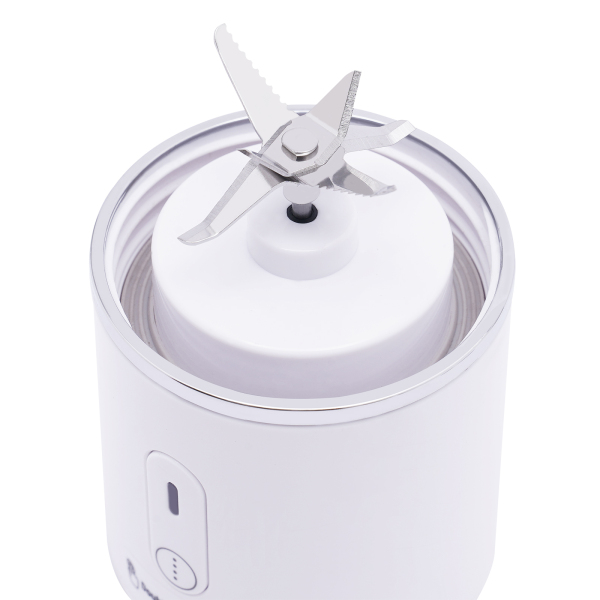 450 ml portable glass blender, 7.4 V motor, rechargeable USB mini blender, portable blender with six blades