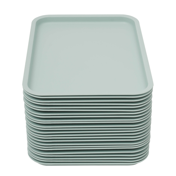 24 Packing Pallets 36*27cm Used In Fast Food Restaurants Cafeterias Kitchens Hotels Restaurants Snack Bars Material Pp 24 Trays Blue