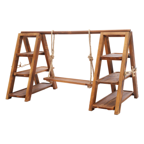 Wooden Serving Tray, Wooden Dessert Stand, Wooden Cupcake Stand, 92*40*48cm, Wooden