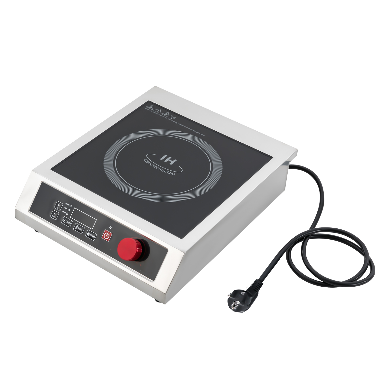 Y14 3500W Commercial Induction Cooktop Powerful Electric Induction Burner Countertop Electric Stove with Digital Sensor 16.93*13.78*3.54in