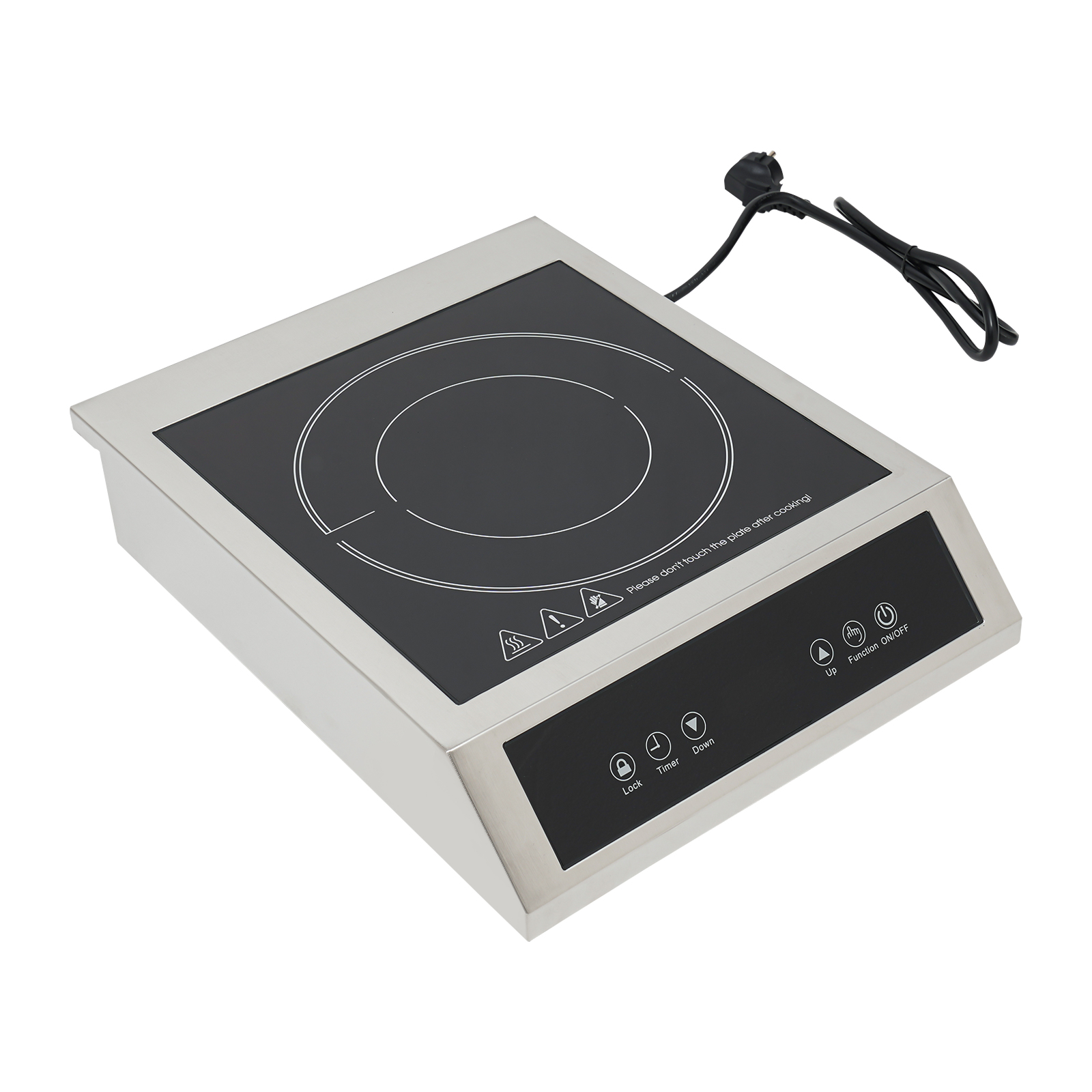 3500W 11-speed Adjustable Induction Cooker Induction Cooktop Ideal For Dorm Rooms Home Kitchens 13.8*11*2.6in For Pots And Pans