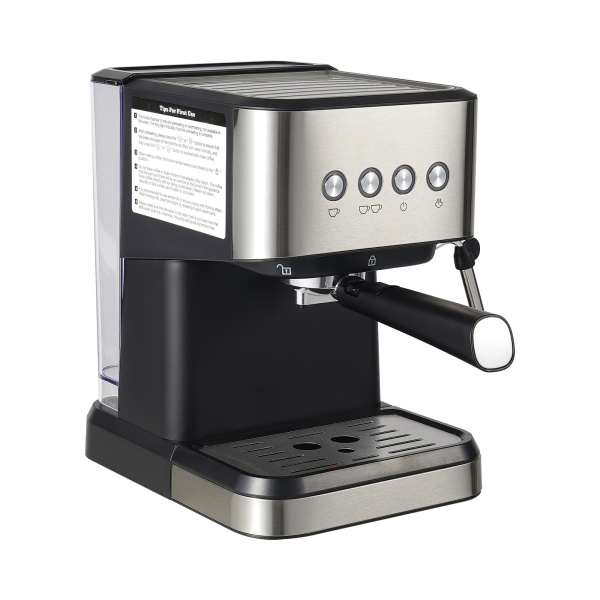 Coffee Machine Small Drip Coffee Machine Semi-automatic Coffee Machine Water Markings Spoon&Tamper Practical Handle for Homes Offices  Cafes