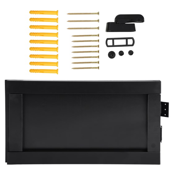 75*40cm folding dining table, wall-mounted folding table, black 75*40cm folding dining table, wall-mounted folding table, black