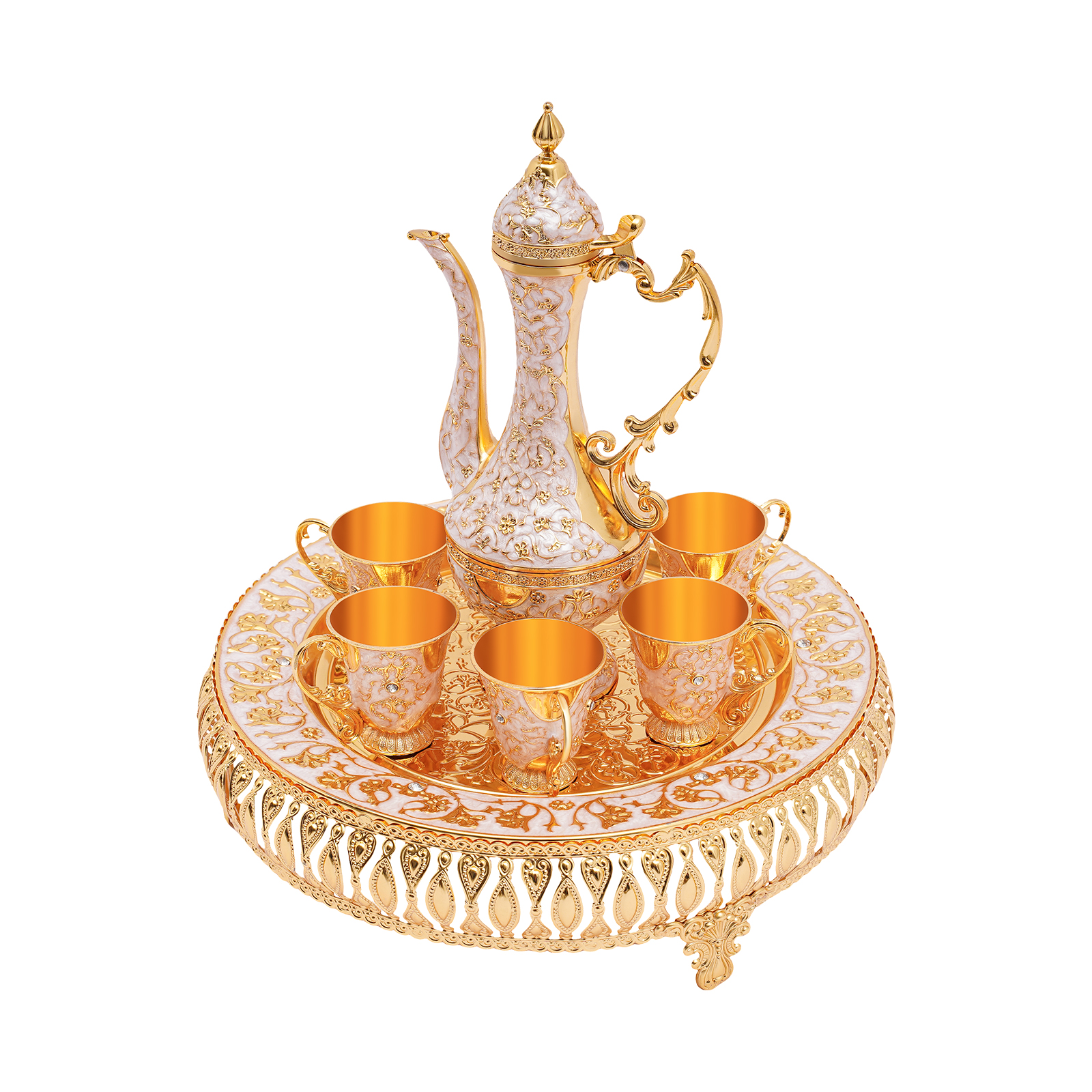 Coffee Cup and Teapot Set, Tea Service Set, Tea Service Set for Tea Table Decoration Coffee Cup and Teapot Set, Tea Service Set, Tea Service Set for Tea Table Decoration
