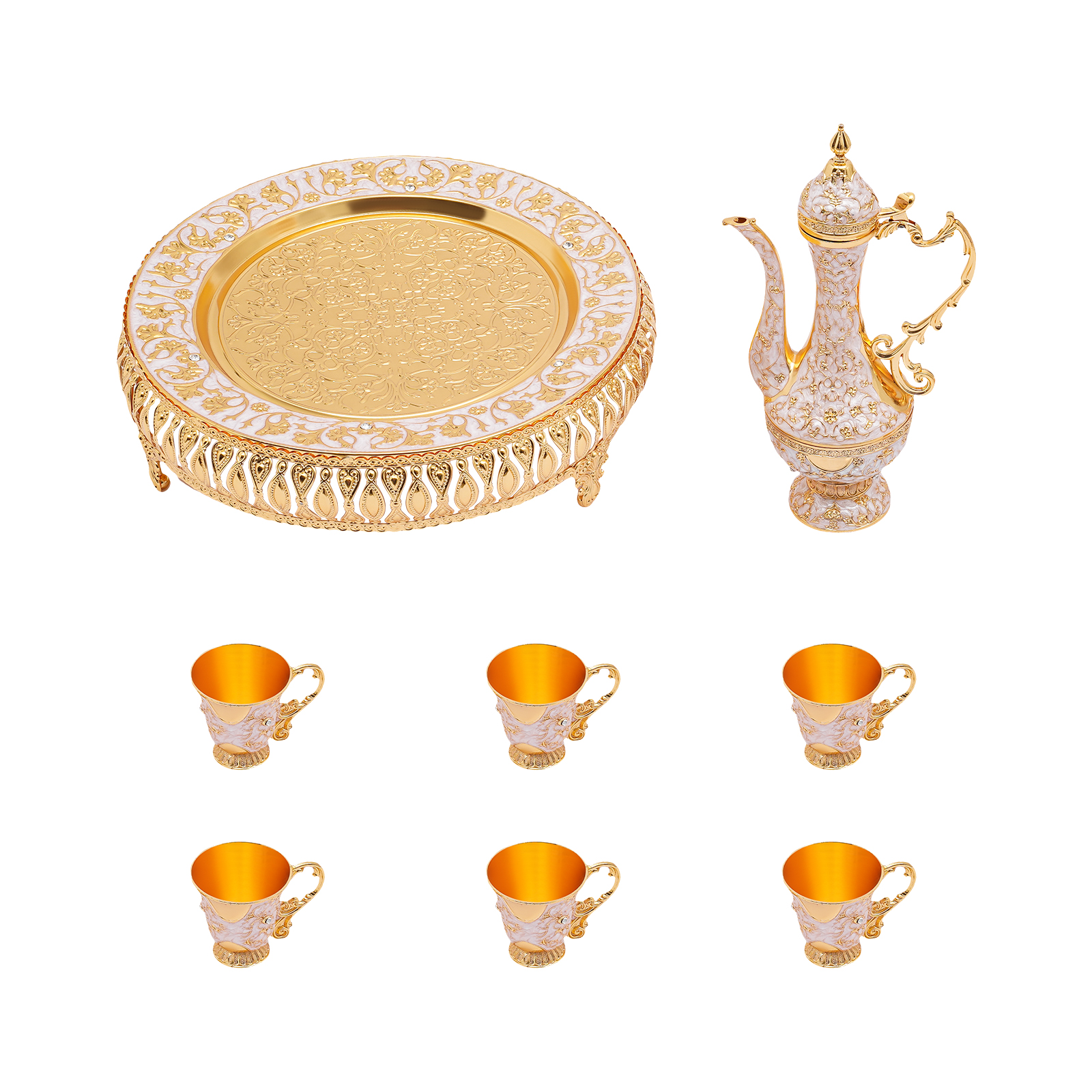 Coffee Cup and Teapot Set, Tea Service Set, Tea Service Set for Tea Table Decoration Coffee Cup and Teapot Set, Tea Service Set, Tea Service Set for Tea Table Decoration