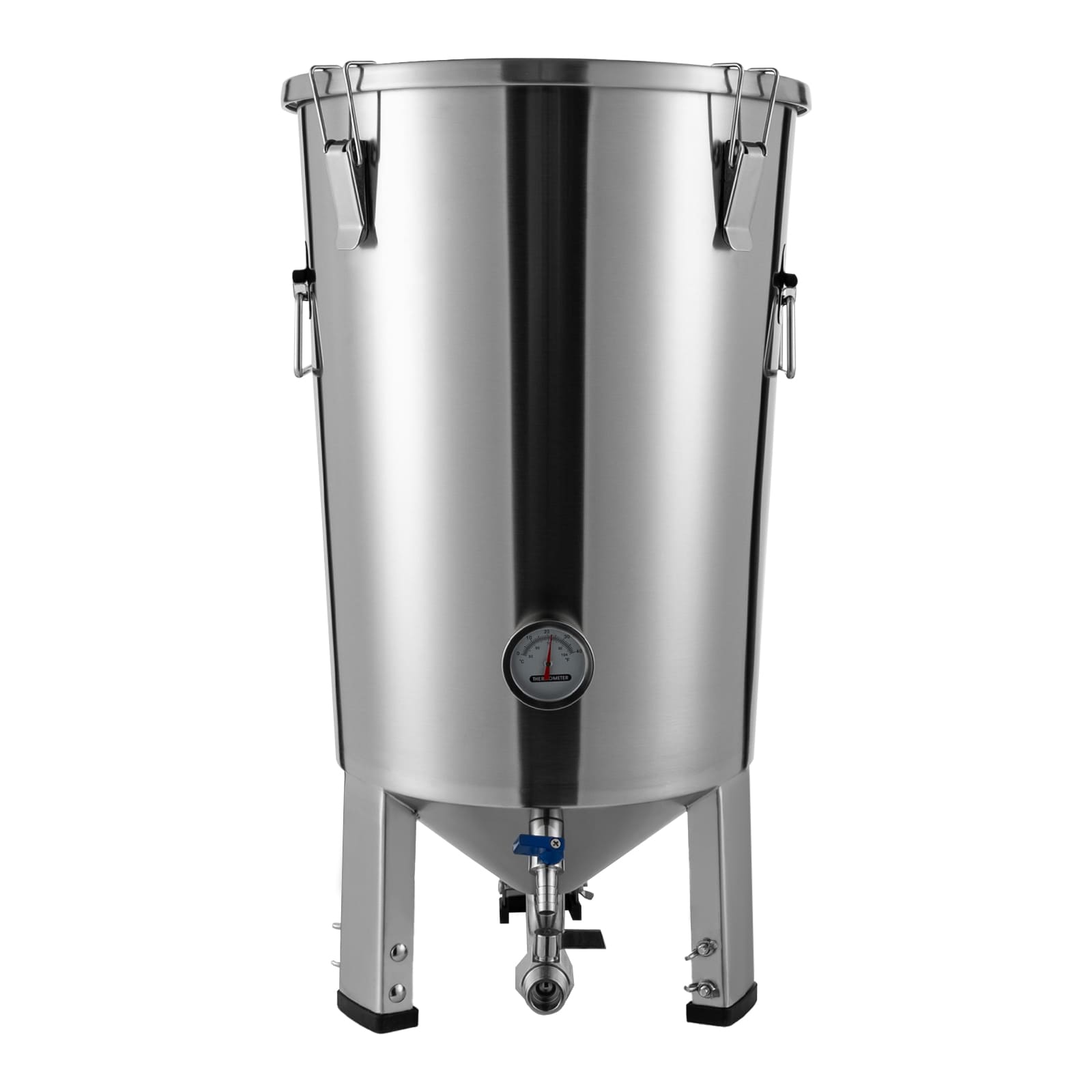 32L Stainless Steel Conical Fermentation Tank with Chiller for Home Brewing