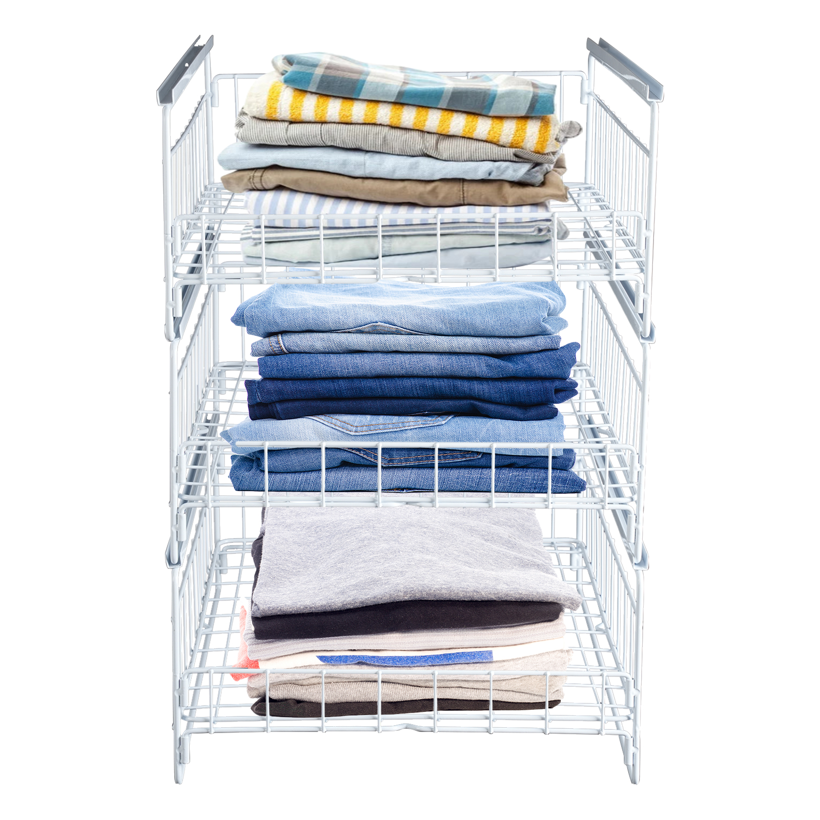 Pull-out shelf, Pull-out organizer, Kitchen drawer, Load capacity: 20kg, 33.5*43*51cm, White