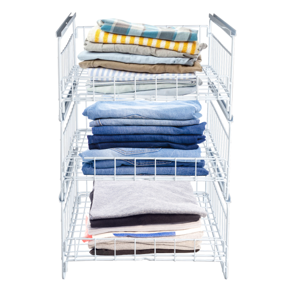 Pull-out shelf, Pull-out organizer, Kitchen drawer, Load capacity: 20kg, 33.5*43*51cm, White