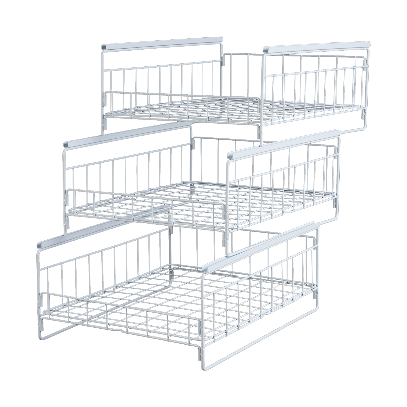 Pull-out shelf, Pull-out organizer, Kitchen drawer, Load capacity: 20kg, 33.5*43*51cm, White Pull-out shelf, Pull-out organizer, Kitchen drawer, Load capacity: 20kg, 33.5*43*51cm, White