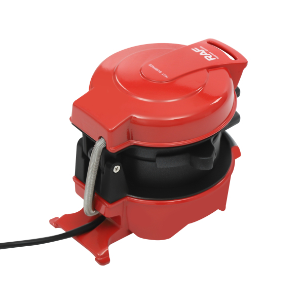Portable Grill Machine, Electric Burger Maker, Electric Hamburger Press - Red