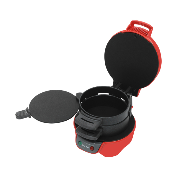 Portable Grill Machine, Electric Burger Maker, Electric Hamburger Press - Red Portable Grill Machine, Electric Burger Maker, Electric Hamburger Press - Red