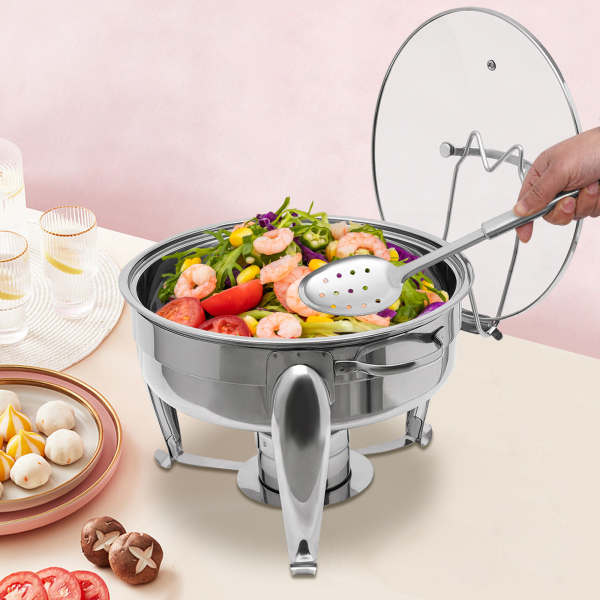 Stainless Steel Chafing Dish, Buffet Chafing Dish Warmer, Buffet Server and Warmer, 6L/6.34Qt