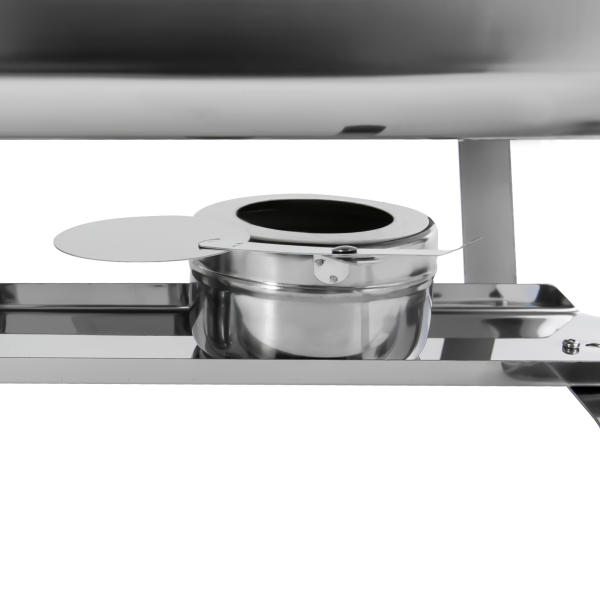 9L Stainless Steel Chafing Dish Chafing Dish Buffet Warmer Buffet Server and Warmer Square 410 Stainless Steel Bracket for Commercial Catering Buffets