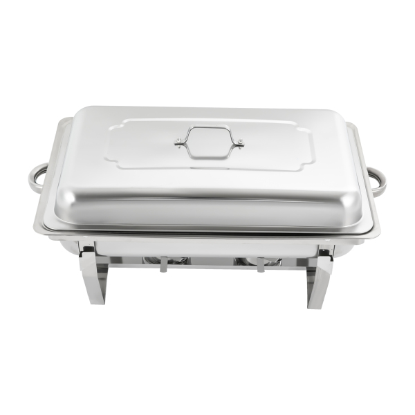9L Stainless Steel Chafing Dish Chafing Dish Buffet Warmer Buffet Server and Warmer Square 410 Stainless Steel Bracket for Commercial Catering Buffets