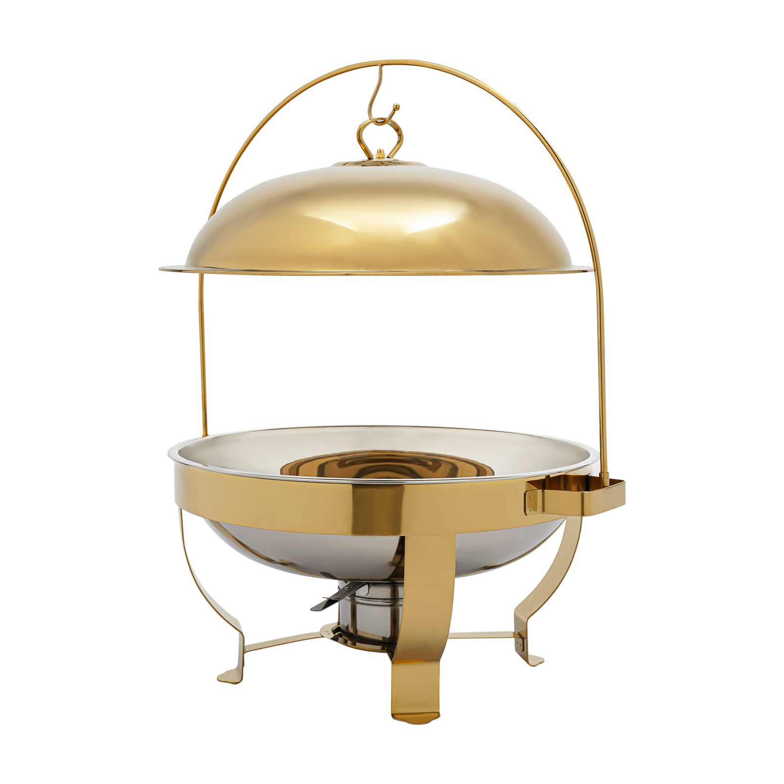 Gold Chafing Dish Buffet Set Buffet Servers and Warmers Set Round Chafers and Buffet Warmers Sets Used In Hotels Cafeterias Restaurants