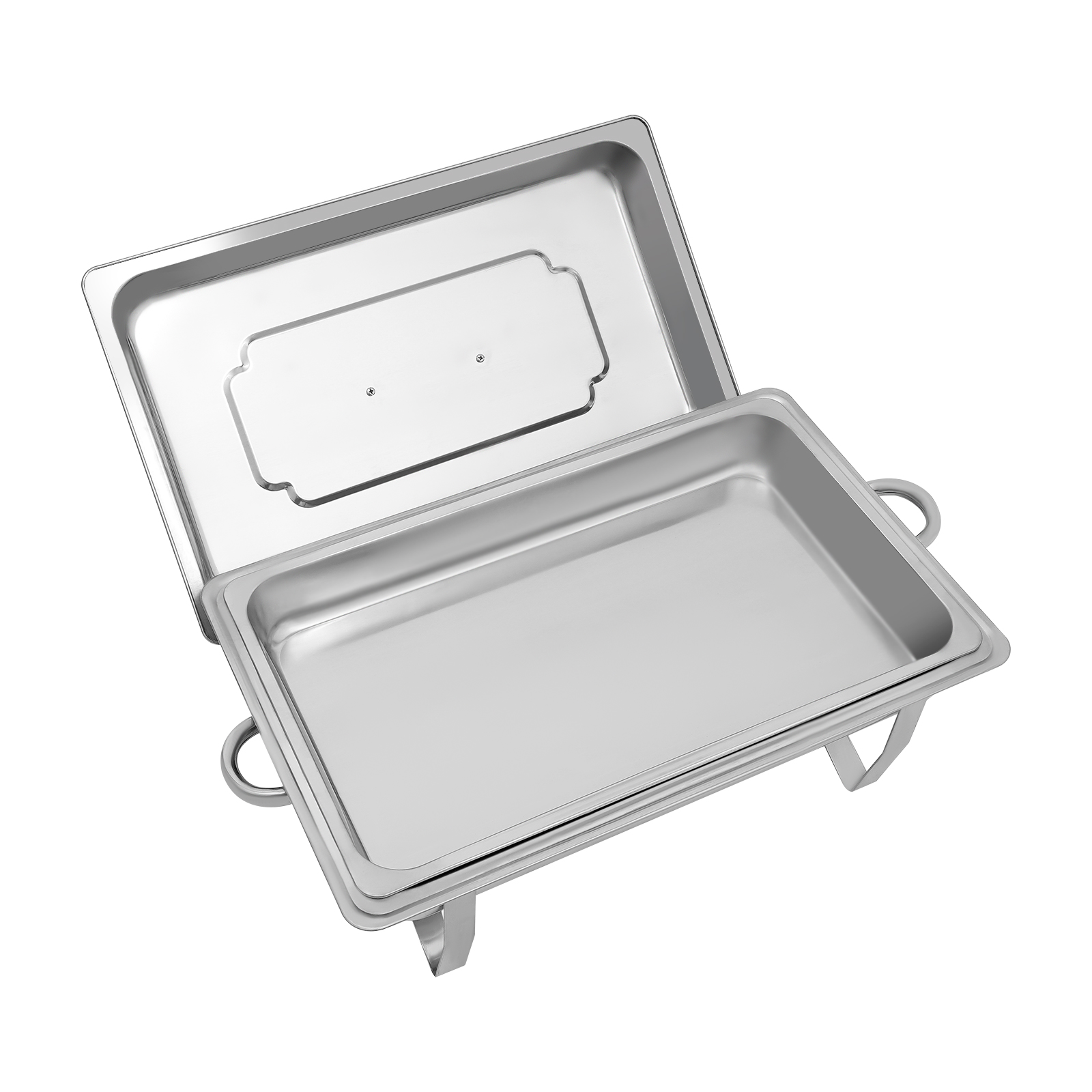Buffet Server with Food Warmer, Stainless Steel Food Warming Plate, 62*34*31cm, Silver Buffet Server with Food Warmer, Stainless Steel Food Warming Plate, 62*34*31cm, Silver