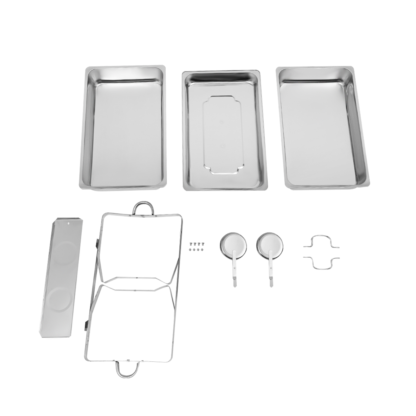 Buffet Server with Food Warmer, Stainless Steel Food Warming Plate, 62*34*31cm, Silver Buffet Server with Food Warmer, Stainless Steel Food Warming Plate, 62*34*31cm, Silver