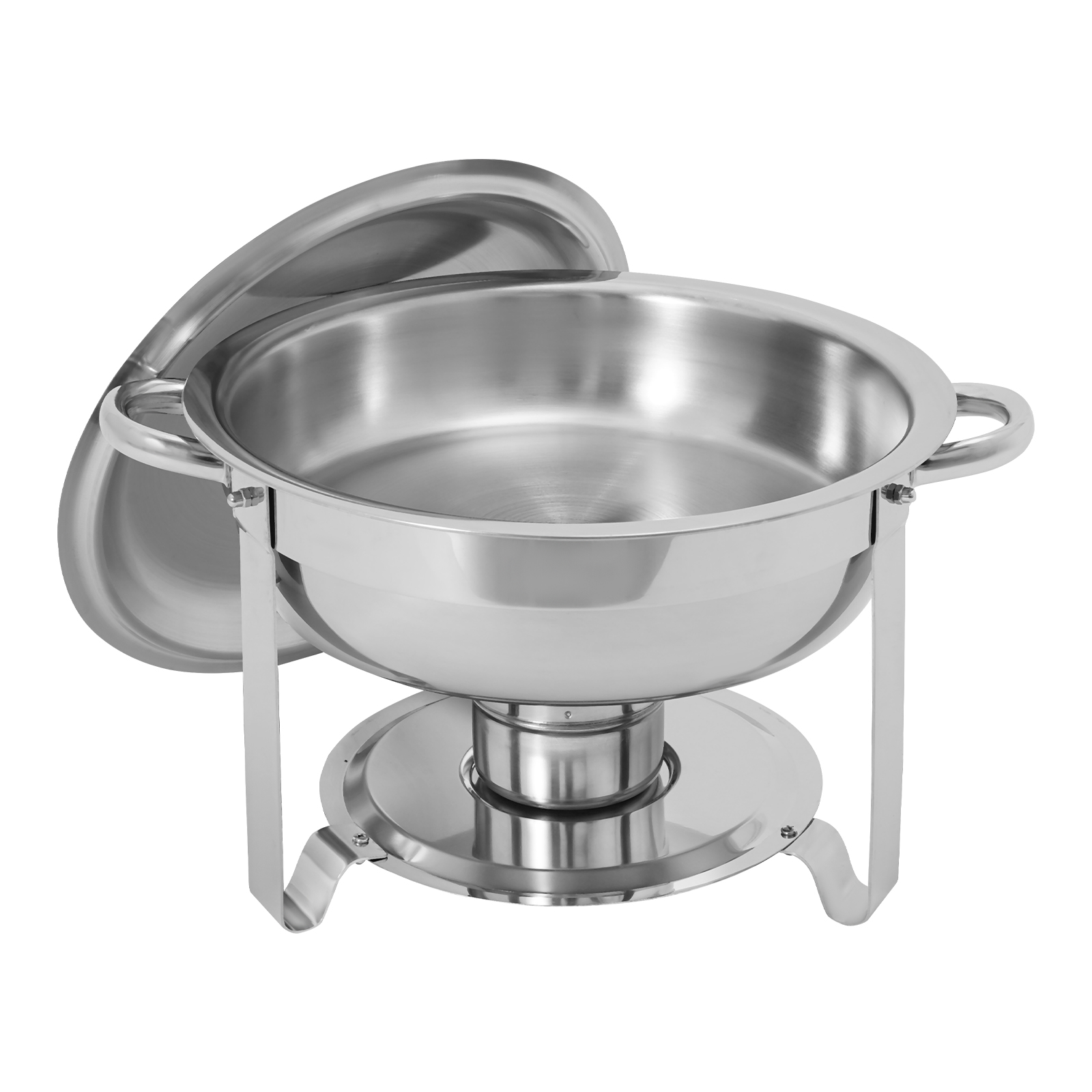 4.5L 2pcs Chafing Dish Buffet Set, Chafing Dish Set, Buffet Dishes Warming Set - Sliver 4.5L 2pcs Chafing Dish Buffet Set, Chafing Dish Set, Buffet Dishes Warming Set - Sliver